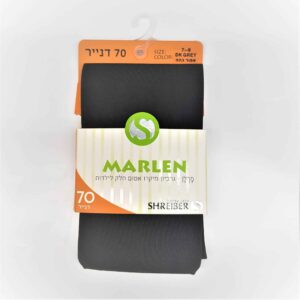 גרביון ילדות 70 דנייר אטום מרלן - אפור, 17-19