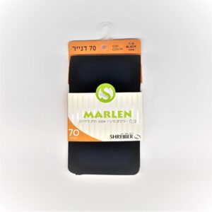 גרביון ילדות 70 דנייר אטום מרלן - שחור, 3-5