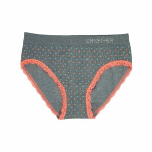 תחתון סנטוני נשים ללא תפר סנטוני נמוך נקודות - אפור, XXL