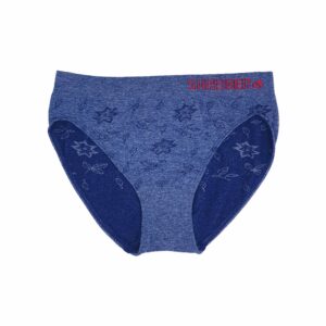 תחתון סנטוני נשים בקיני ללא תפר מלנז - כחול-גינס, S