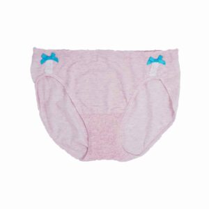 תחתון סנטוני נשים כותנה ביקיני ללא תפר פפיון - ורוד-מלנז-2, S