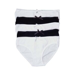 תחתון נשים בקיני 5 בקופסה שחור לבן - S