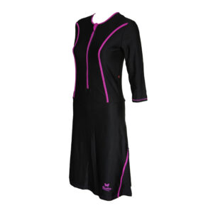 בגד ים נשים צנוע טוניקה פסים סגול - 40