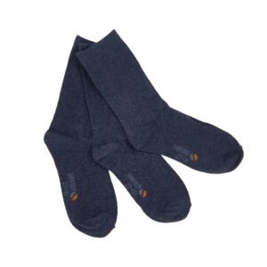 גרבי שלשיות בנים חלק מלאנג’ - כחול-כהה-מלאנז-2, 31-34