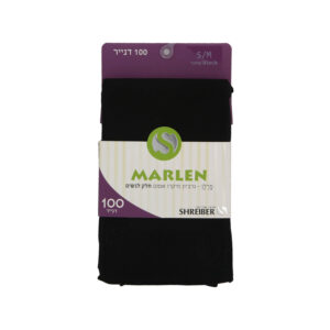 גרביון 100 דנייר מרלן לנשים - XXL, שחור