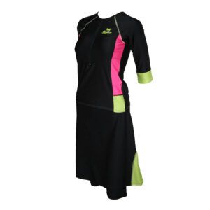 בגד ים נשים צנוע 2 חלקים ורוד ירוק - 38