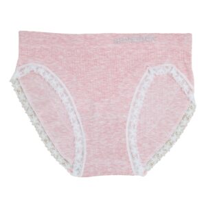 תחתון סנטוני נשים כותנה ביקיני ללא תפר מדוגם - M, ורוד-מלנז-2