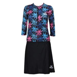 בגד ים נשים צנוע 2 חלקים דקלים - 40