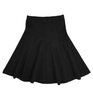 חצאית תלבושת לבית ספר 8 חלקים ג'רסי - 8, שחור