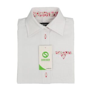 חולצת ראש חודש לבית ספר פרחים - 6