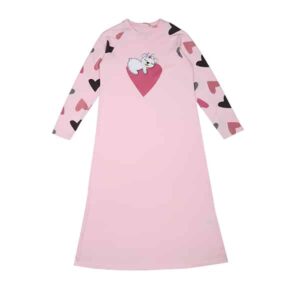 כותנת לילה לילדות מעבר/קיץ כותנה אינטרלוק - 14