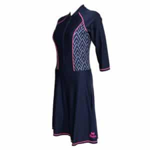 בגד ים נשים צנוע טוניקה בסיס כחול כהה - 46
