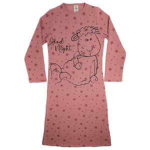 כותונת לילה נשים חורף - L