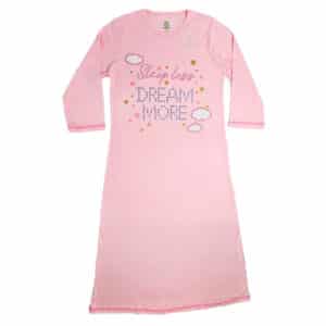כותונת לילה נשים קיץ עננים ורוד - XL
