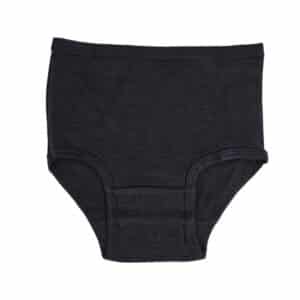 תחתון כותנה נשים מקסי גומי מושחל - 48, שחור