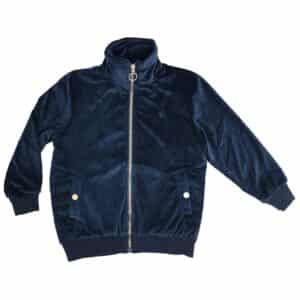 ג'קט קטיפה ילדות לבית ספר - 8, כחול-כהה