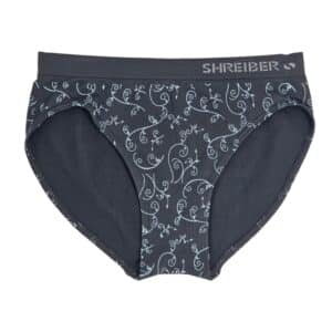 תחתון נשים בקיני ללא תפר סנטוני דפוס - S, אפור-כהה