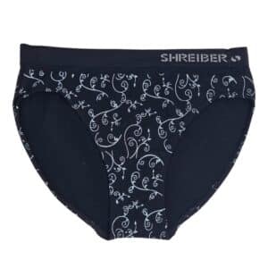 תחתון נשים בקיני ללא תפר סנטוני דפוס - M, שחור