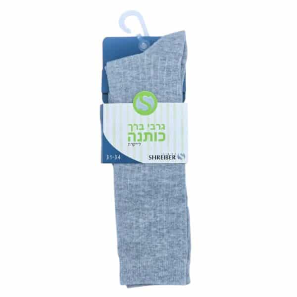 ⁦גרבי ברך בנות כותנה מלאנג ריב⁩ – תמונה ⁦5⁩