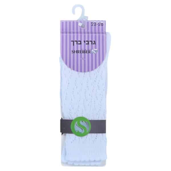 גרבי ברך כותנה בסריגה מיוחדת לילדים