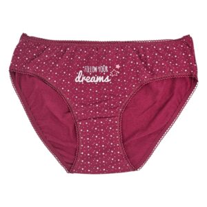 תחתון נשים כותנה לייקרה - L, בורדו